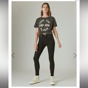 Lucky Brand Uni Fit High Rise Skinny Jean, color: universal midnight, size: 3